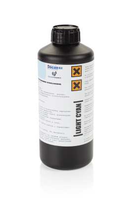 УФ чернила INDASK (DOCAN) UV (A), 1 л., светло-синий